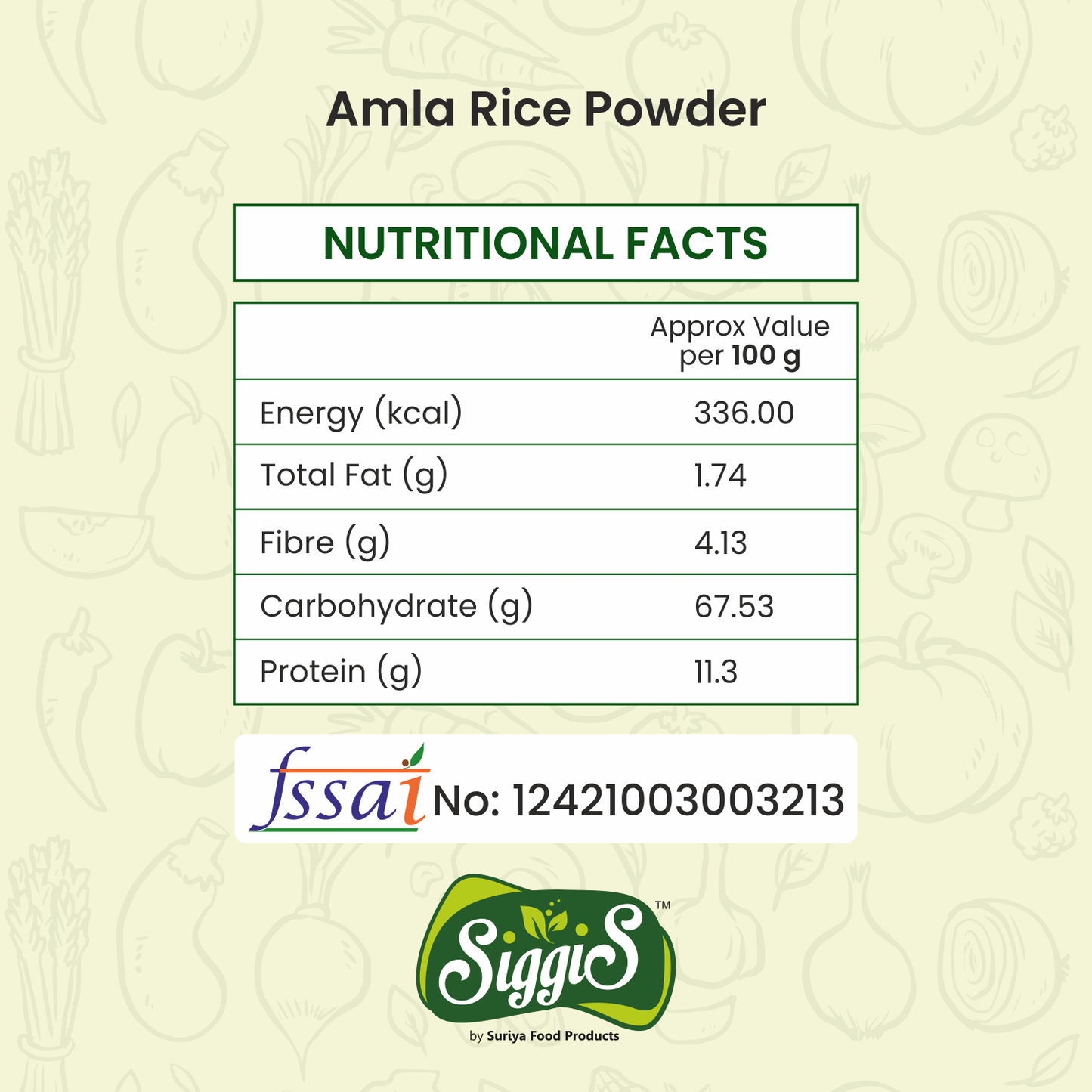 Amla Rice Powder