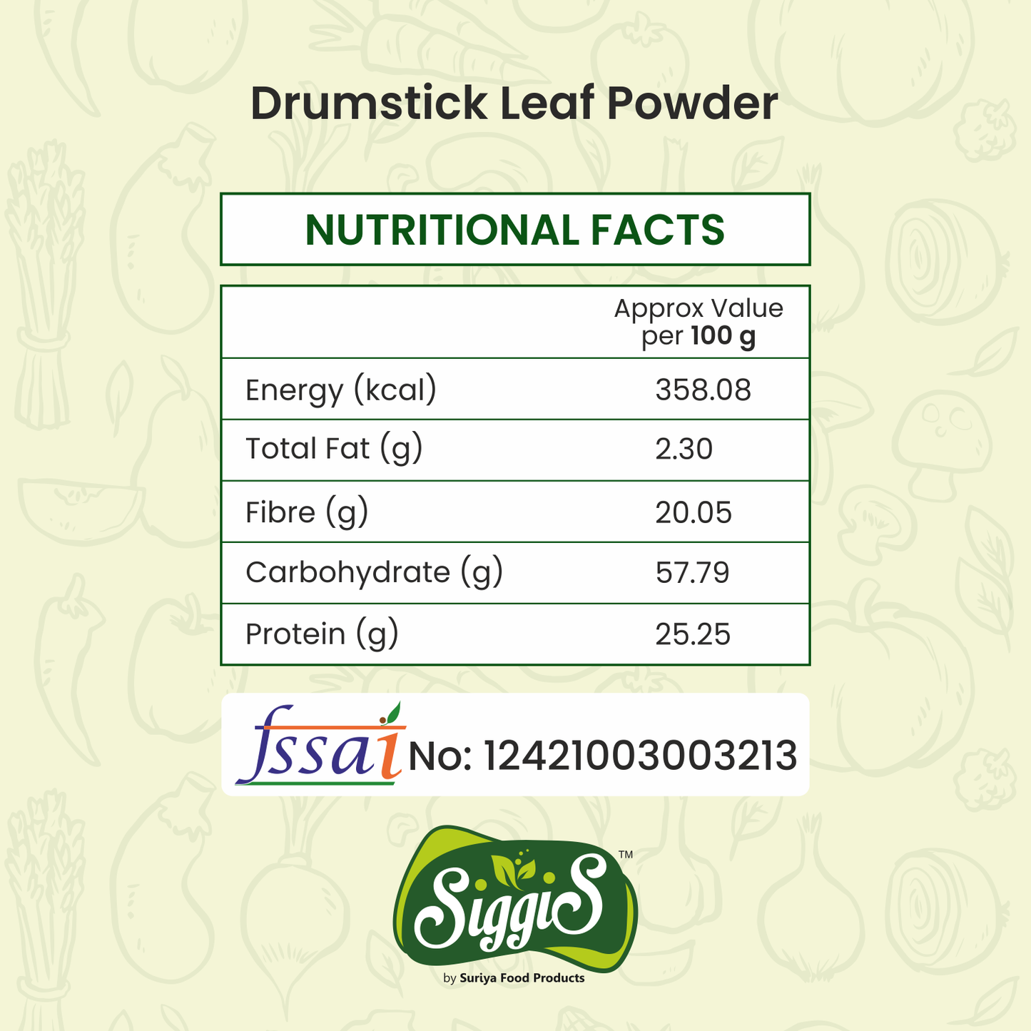 Drumstick Leaf Powder