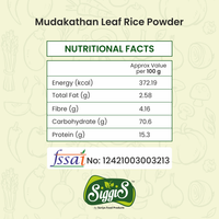 Mudakathan Leaf Rice Powder