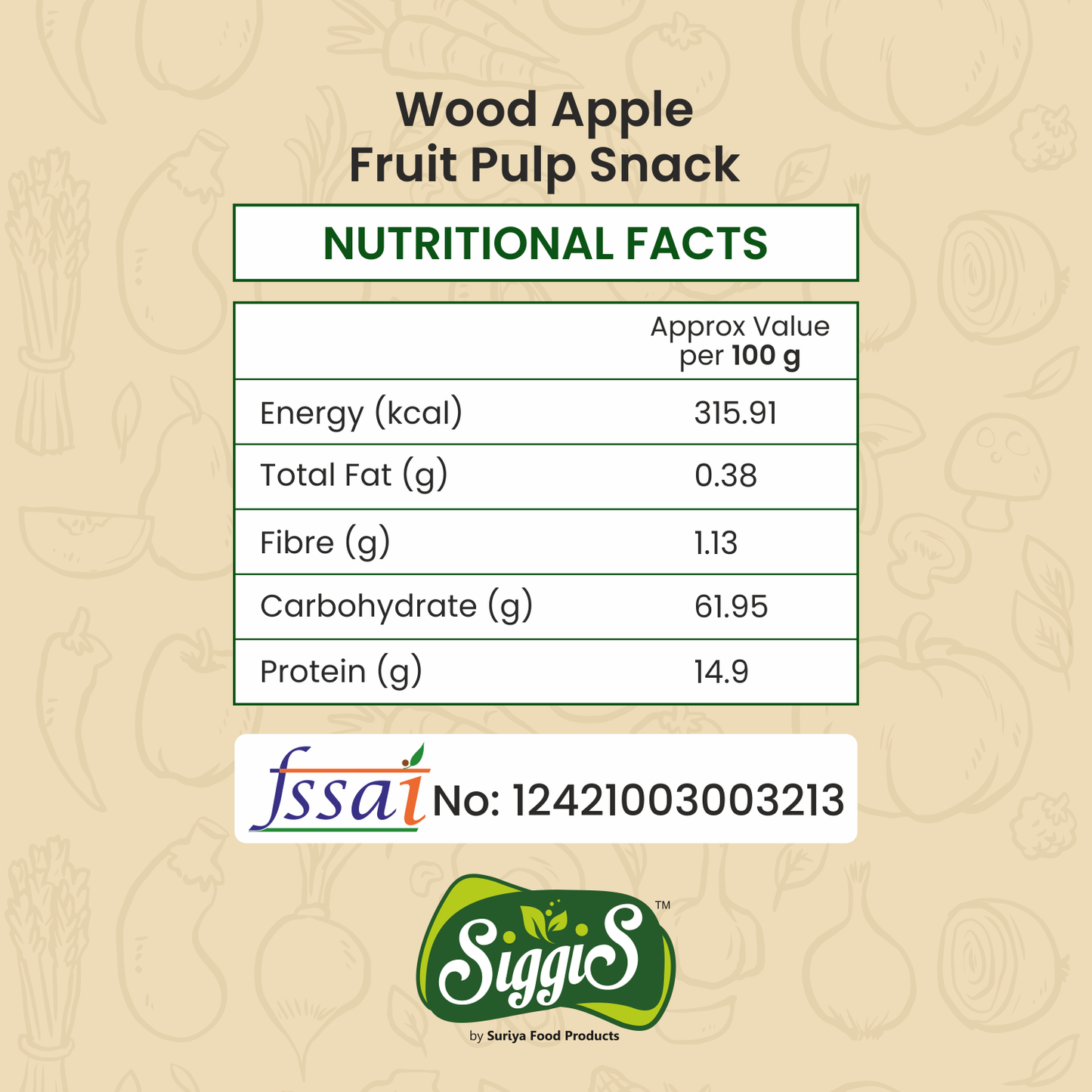 Wood Apple Fruit Pulp Snack